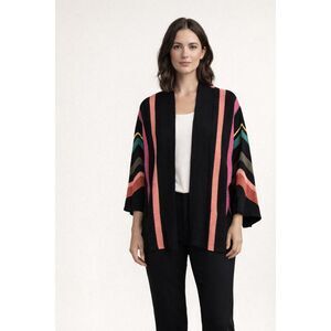 NY&Co Striped Kimono Cardigan XS/S Multicolor Open Front NWT